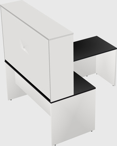 L-shaped office desk
