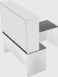 L-shaped office desk