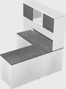 L-shaped office desk