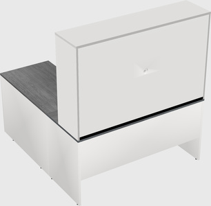 L-shaped office desk