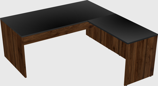 L-shaped office desk