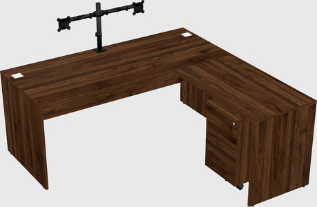 L-shaped office desk