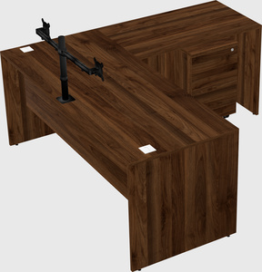 L-shaped office desk