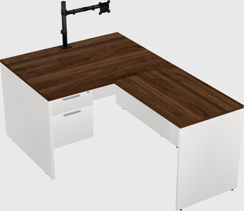 L-shaped office desk