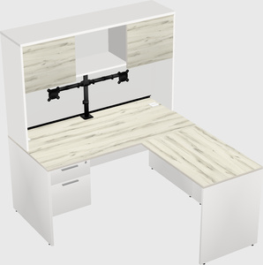 L-shaped office desk