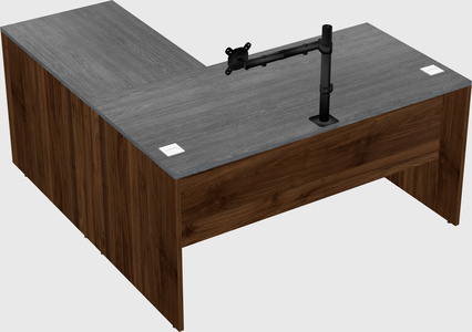L-shaped office desk