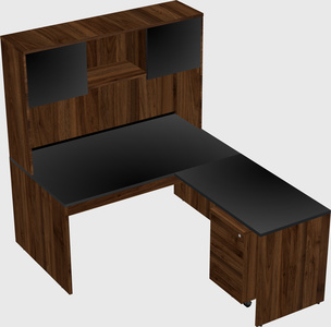 L-shaped office desk