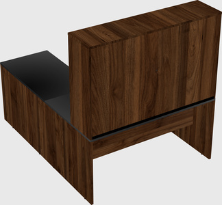 L-shaped office desk