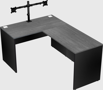L-shaped office desk