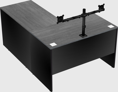 L-shaped office desk