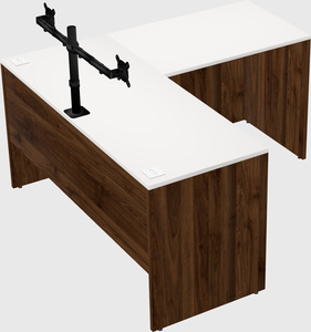 L-shaped office desk