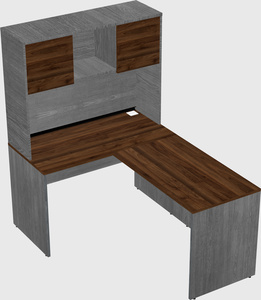 L-shaped office desk