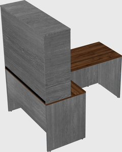 L-shaped office desk