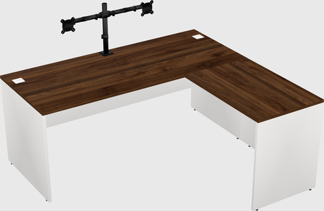 L-shaped office desk