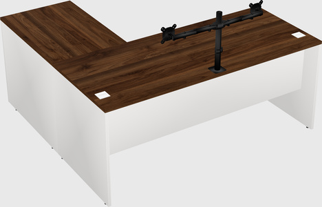 L-shaped office desk