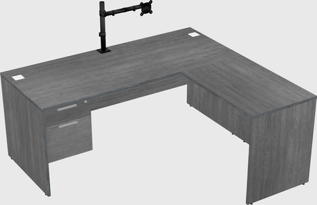 L-shaped office desk