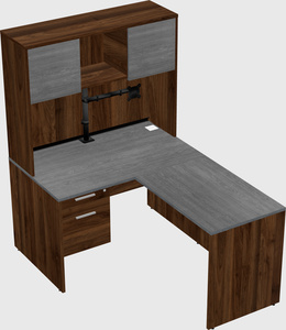 L-shaped office desk