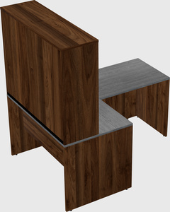 L-shaped office desk
