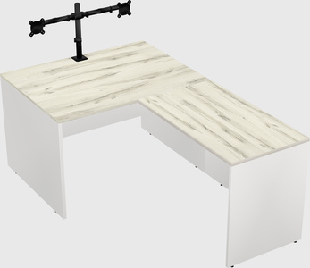L-shaped office desk