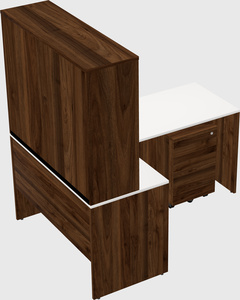 L-shaped office desk