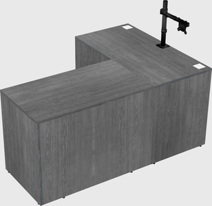 L-shaped office desk