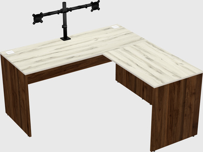 L-shaped office desk