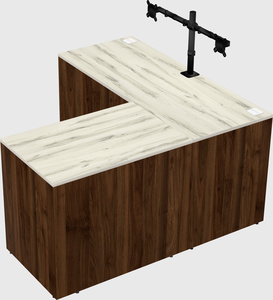 L-shaped office desk
