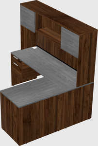 L-shaped office desk