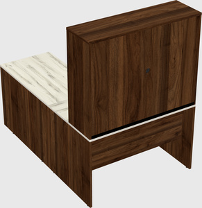 L-shaped office desk