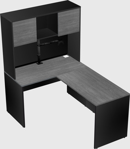 L-shaped office desk