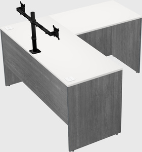 L-shaped office desk