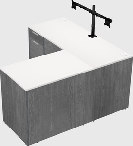 L-shaped office desk