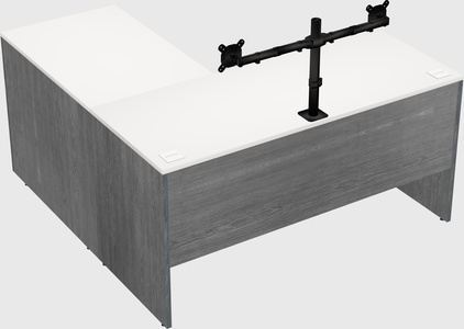 L-shaped office desk
