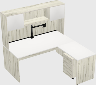 L-shaped office desk