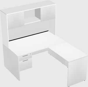 L-shaped office desk