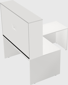 L-shaped office desk