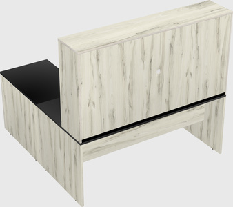 L-shaped office desk