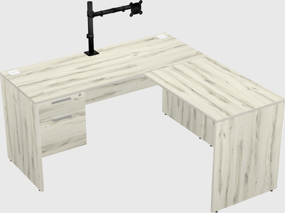 L-shaped office desk
