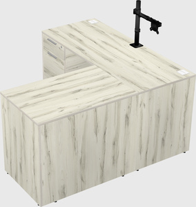 L-shaped office desk