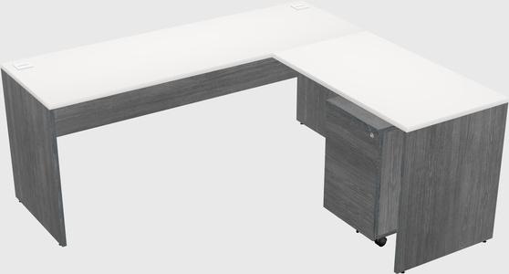 L-shaped office desk