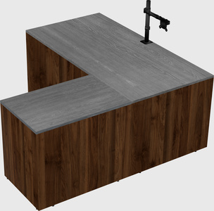 L-shaped office desk