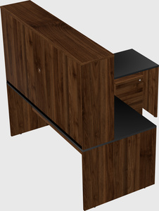 L-shaped office desk