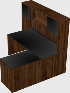 L-shaped office desk