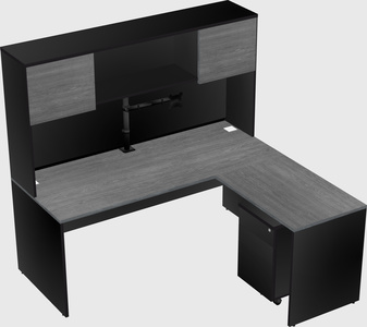 L-shaped office desk