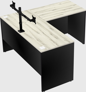 L-shaped office desk