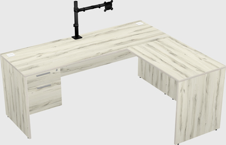 L-shaped office desk