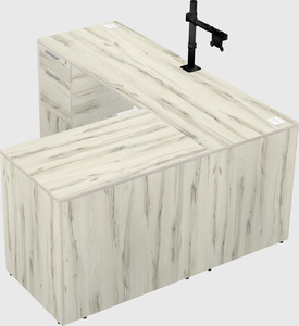 L-shaped office desk