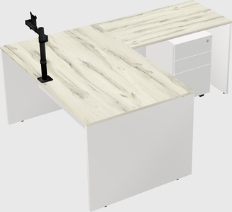 L-shaped office desk