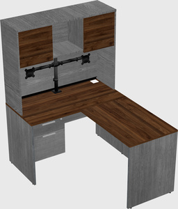 L-shaped office desk