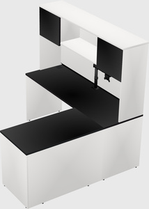 L-shaped office desk